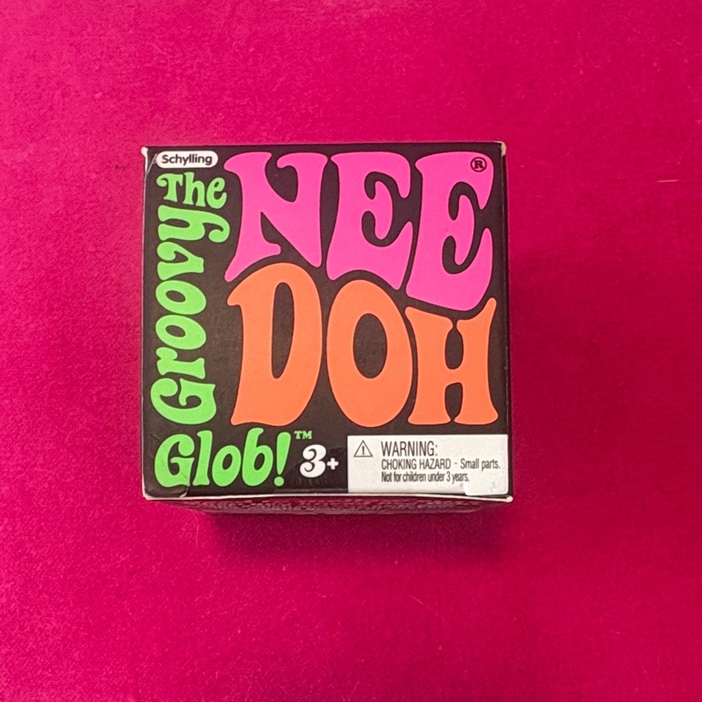 Schylling The NeeDoh Groovy Glob squishy! PINK Genuine.